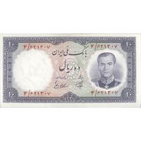 اسکناس 10 ریال 1337 - تک - UNC63 - محمد رضا شاه