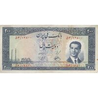 اسکناس 200 ریال 1330 - تک - VF25 - محمد رضا شاه