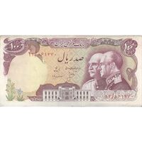 اسکناس 100 ریال پنجاهمین سال - تک - EF45 - محمد رضا شاه
