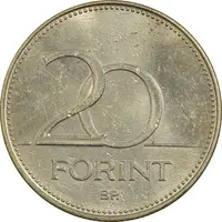 سکه 20 فورینت 1995 جمهوری - AU55 - مجارستان