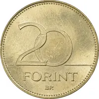 سکه 20 فورینت 2007 جمهوری - MS61 - مجارستان