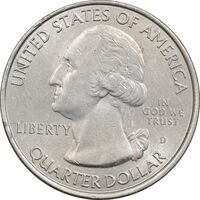 سکه کوارتر دلار 2016D جنگل ملی شاونی - AU58 - آمریکا