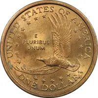 سکه یک دلار 2000P ساکاگاوا (دختر سرخپوست) - MS63 - آمریکا