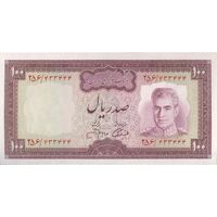 اسکناس 100 ریال (آموزگار - جهانشاهی) - تک - UNC63 - محمد رضا شاه