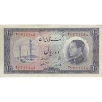 اسکناس 10 ریال 1333 - تک - EF45 - محمد رضا شاه