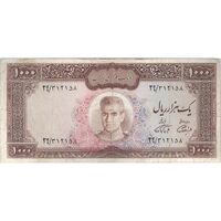 اسکناس 1000 ریال (آموزگار - فرمان فرماییان) - تک - VF30 - محمد رضا شاه