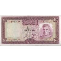 اسکناس 100 ریال (آموزگار - جهانشاهی) - تک - UNC62 - محمد رضا شاه