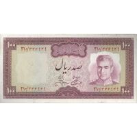اسکناس 100 ریال (آموزگار - جهانشاهی) - تک - VF30 - محمد رضا شاه