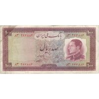 اسکناس 100 ریال 1333 - تک - EF40 - محمد رضا شاه