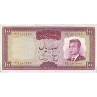 اسکناس 100 ریال (هویدا - سمیعی) - تک - EF40 - محمد رضا شاه