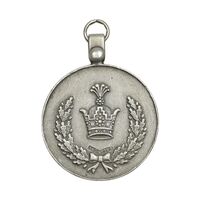 مدال نقره خدمت (دو رو تاج) - ضرب SPORRONG - رضا شاه