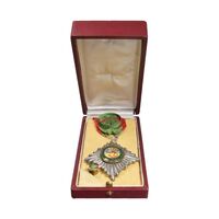 نشان همایونی درجه چهار (با جعبه و روبان فابریک) - AU - رضا شاه