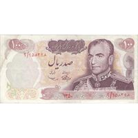 اسکناس 100 ریال 1350 - تک - VF35 - محمد رضا شاه