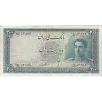 اسکناس 200 ریال سری سوم - تک - EF40 - محمد رضا شاه