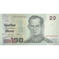 اسکناس 20 بات 2546 (2003) بومیپول آدولیاده - دواکولا-چائویزیت - تک - UNC63 - تایلند
