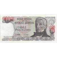 اسکناس 10 پزو بدون تاریخ (1984) جمهوری فدرال - PCL, EGV - تک - UNC63 - آرژانتین