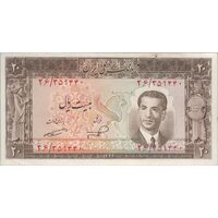 اسکناس 20 ریال 1332 - تک - UNC61 - محمد رضا شاه