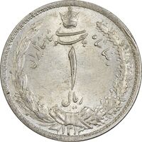 سکه 1 ریال 1313 (3 تاریخ کوچک) - MS64 - رضا شاه