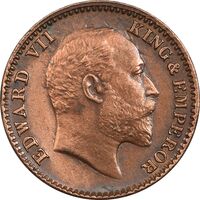 سکه 1/12 آنه ادوارد هفتم - هند - AU55 - بریتانیا