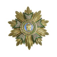 نشان تاج درجه یک 1332 - AU - احمد شاه