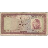 اسکناس 100 ریال 1333 - تک - VF20 - محمد رضا شاه