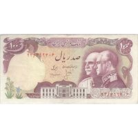 اسکناس 100 ریال پنجاهمین سال - تک - VF35 - محمد رضا شاه