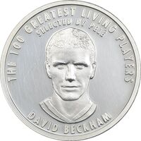 مدال نقره یادبود 100 سالگی فیفا 2004 - PF62 - دیوید بکام
