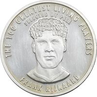 مدال نقره یادبود 100 سالگی فیفا 2004 - PF62 - فرانک رایکارد