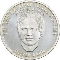 مدال نقره یادبود 100 سالگی فیفا 2004 - PF62 - الیور کان