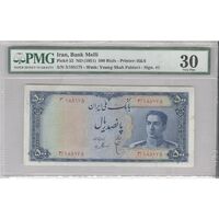 اسکناس 500 ریال سری سوم - تک - VF30 - محمد رضا شاه