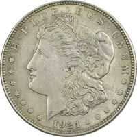 سکه یک دلار 1921 مورگان - AU55 - آمریکا