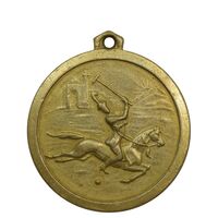 مدال یادبود سازمان تربیت بدنی ایران - چوگان - VF - محمدرضا شاه