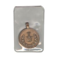 مدال برنز خدمت (دو رو تاج) - ضرب SPORRONG (با کاور فابریک) - UNC - رضا شاه