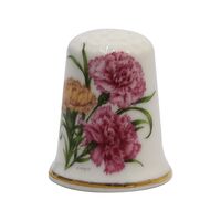 انگشتانه چینی قدیمی طرح گل - کد 005786