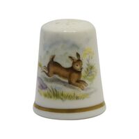 انگشتانه چینی قدیمی طرح خرگوش - کد 005790