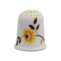انگشتانه چینی قدیمی طرح گل - کد 005791