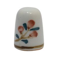 انگشتانه چینی قدیمی طرح گل - کد 005839