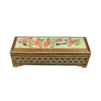 جاقلمی خاتم کاری طرح گل و مرغ - 051336