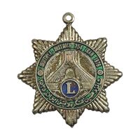 نشان آویزی یادبود کنگره لاینز 2535 - AU - محمد رضا شاه