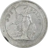 سکه یک دلار 1903 ادوارد هفتم (دلار تجارت بریتانیا) - EF45 - انگلستان