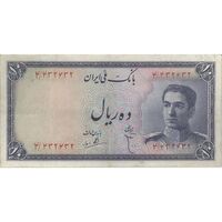 اسکناس 10 ریال سری سوم - تک - VF35 - محمد رضا شاه