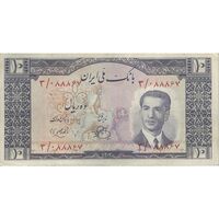 اسکناس 10 ریال 1330 - تک - VF35 - محمد رضا شاه
