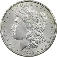 سکه یک دلار 1885 مورگان - MS63 - آمریکا