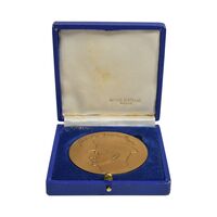 مدال صدمین سالگرد زادروز رضاشاه 2536 (با جعبه فابریک) - UNC - محمد رضا شاه