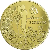 سکه هدیه ازدواج - طلایی - UNC - مدل 4