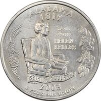 سکه کوارتر دلار 2003D ایالتی (آلاباما) - AU - آمریکا