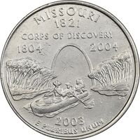 سکه کوارتر دلار 2003P ایالتی (میسوری) - AU - آمریکا