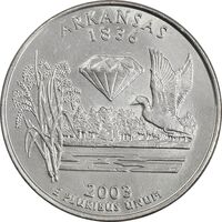 سکه کوارتر دلار 2003D ایالتی (آرکانزاس) - AU - آمریکا