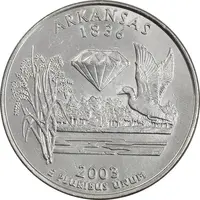 سکه کوارتر دلار 2003D ایالتی (آرکانزاس) - AU - آمریکا