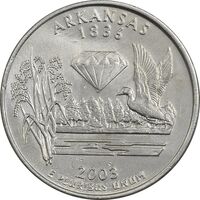 سکه کوارتر دلار 2003P ایالتی (آرکانزاس) - AU - آمریکا